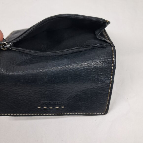 Fossil Black Soft Genuine Leather 3 Trifold Wallet - Picture 5 of 9
